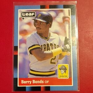 Barry Bonds 1988 Leaf #113 Pittsburgh Pirates Baseball Card
